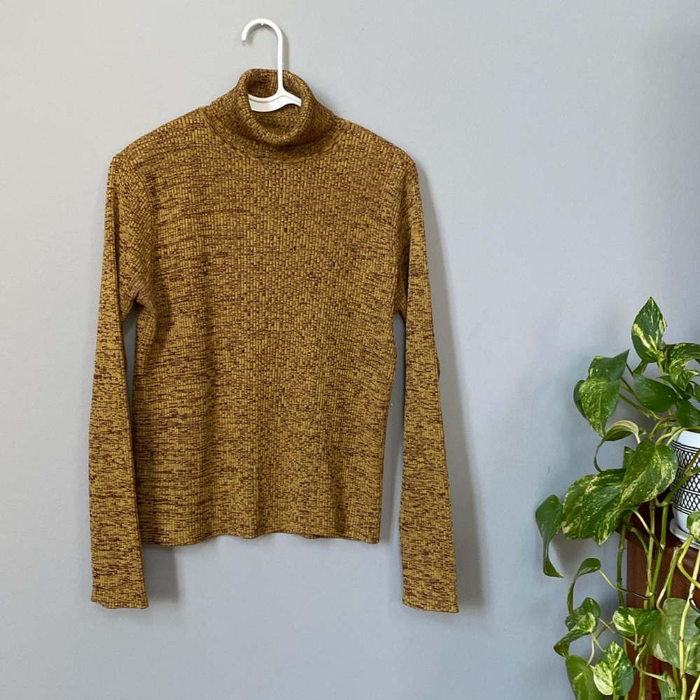 Vintage Carlisle 100% silk long sleeve turtleneck.